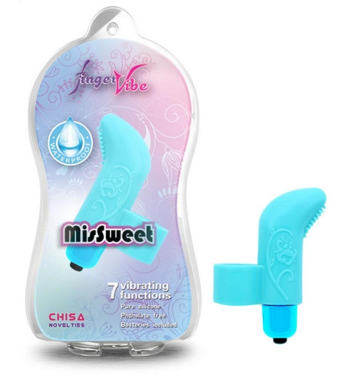 MISSWEET VIBRATING FINGER VIBE - BLUE